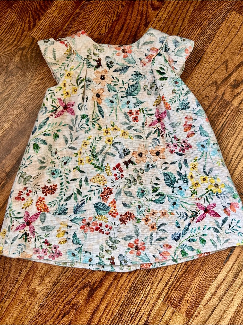 Zara Baby Girls Floral Dress with Multicolor Blooms 18/24M